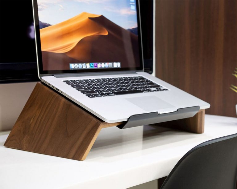 Houten Laptopstandaard Walnoot House of Bamboo