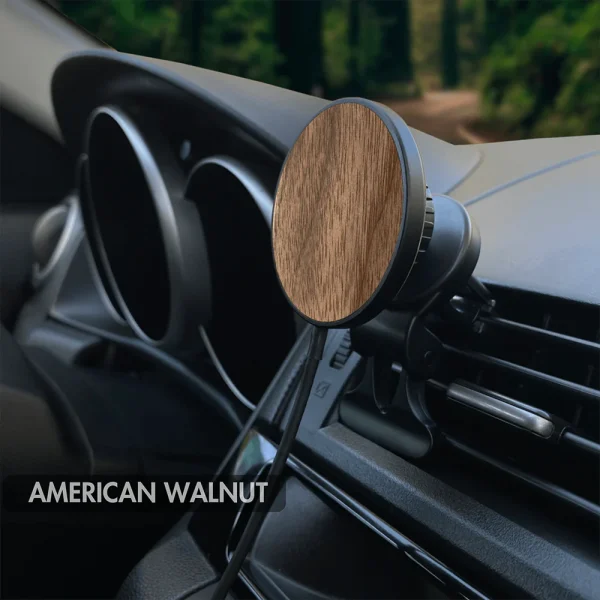 MagSafe Autohouder - natuurlijk hout